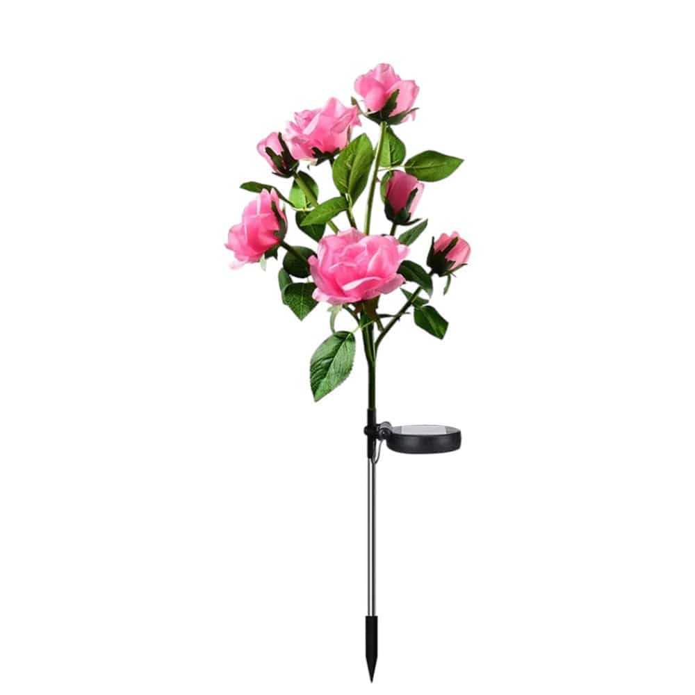 Fleur panneau solaire | Imitation rose Rose
