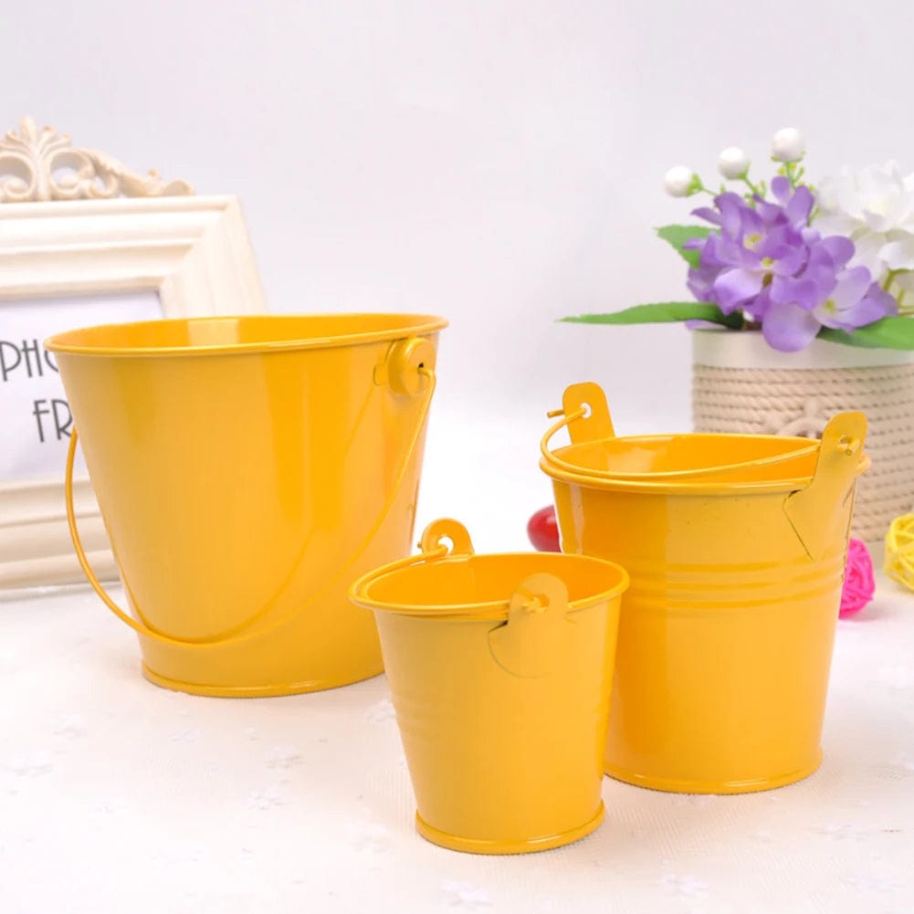 Petit pot de fleur décoratif | Nouveauté 2025 Jaune / S 2PCS