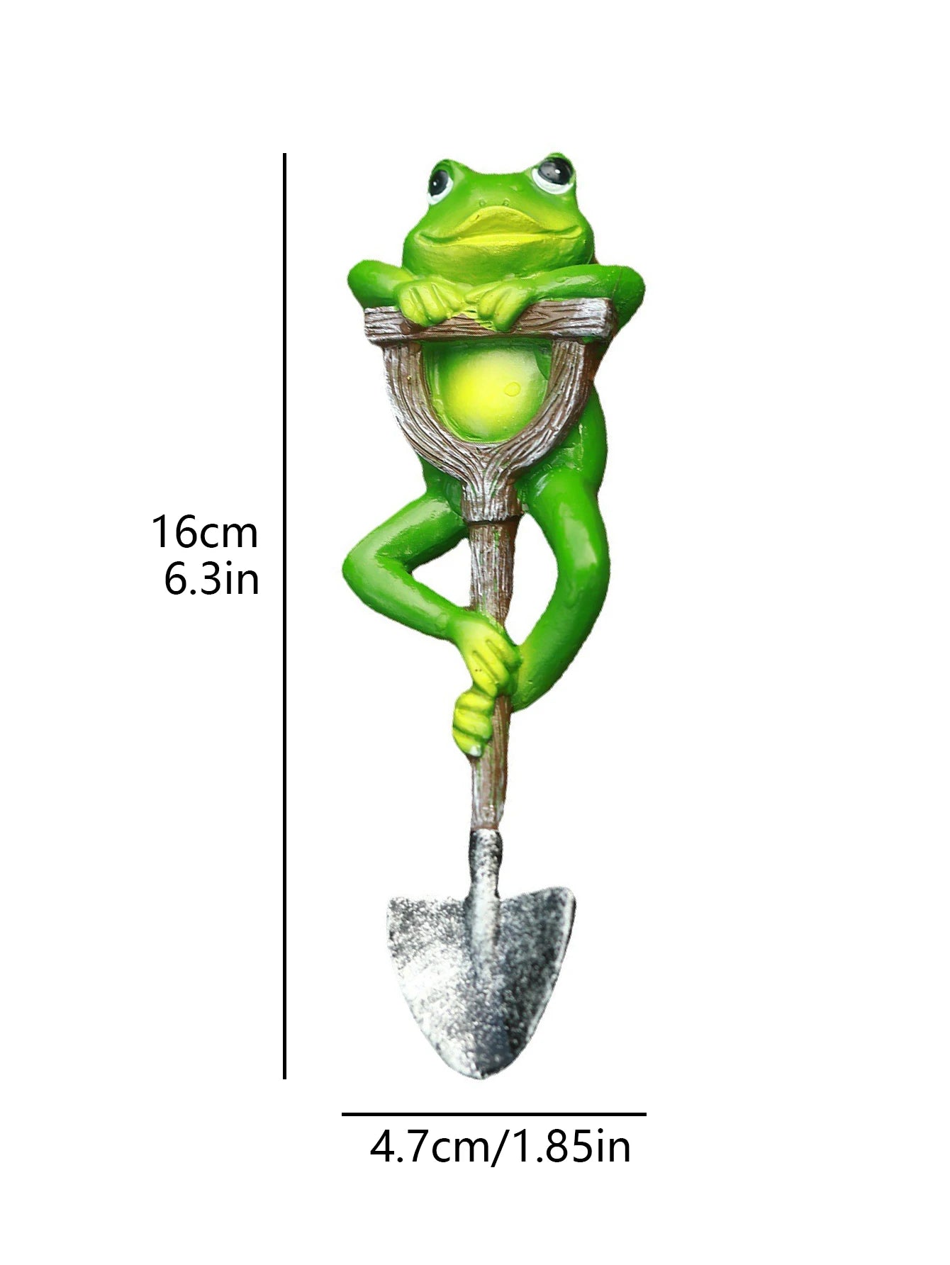 1pc Creative Frog Rabbit Turtle Gnome Shovel Outdoor Garden Bonsai Craft Decorations