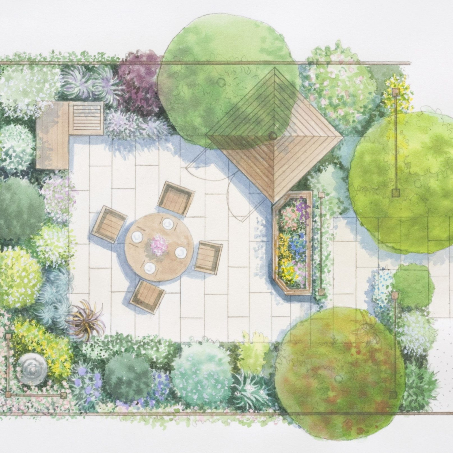 Plan de jardin