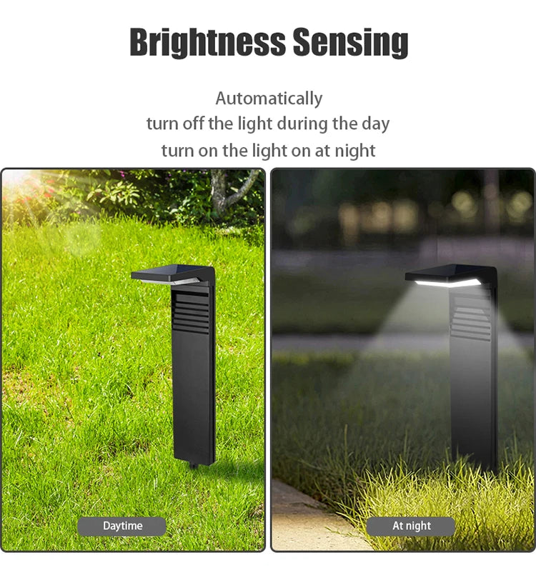 Garden Lights Outdoor Decoration Lawn Lamp Waterproof LED for Yard Pathway Landscape Bollard Solar Power Lighting