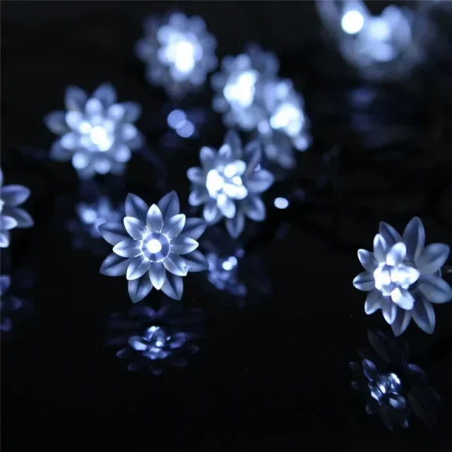 Water droplets Solar String Lights led Waterproof Outdoor Decoration garland Fariy Lights Christmas Wedding party Garden