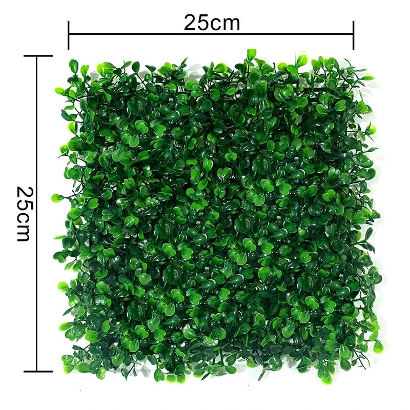 Artificial Plants Grass Wall Panel Boxwood Hedge Greenery UV Protection Green Decor Privacy Fence Backyard Screen Wedding