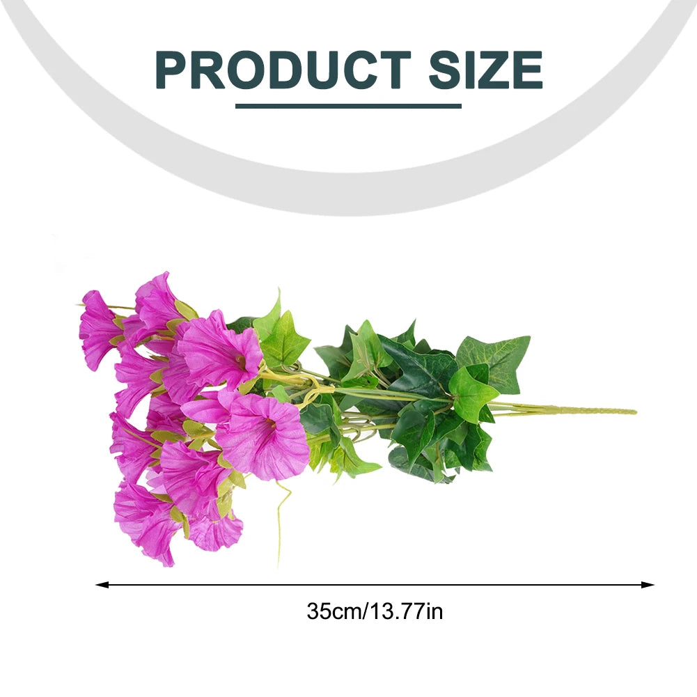 Fall Outdoor Artificial Geranium Red Azalea Flowers Bushes High Quality UV Resistant Fake Flowers Home Decor Decor For Garden