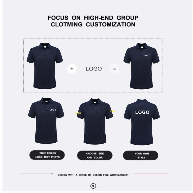 Summer Casual Polo Shirt Cheap Breathable Customized Polo Personal Company Group Custom Logo Print Embroidery Work Polo shirts