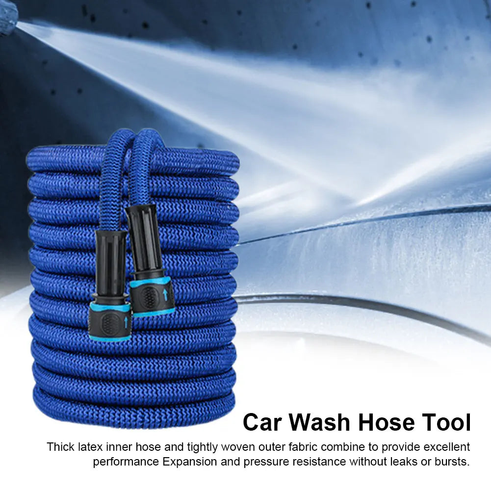 25FT-200FT Expandable Flexible Water Hose Car Wash Hose Water Gun Hose Garden Sprayer Gardening Watering Hose Irrigation Tools