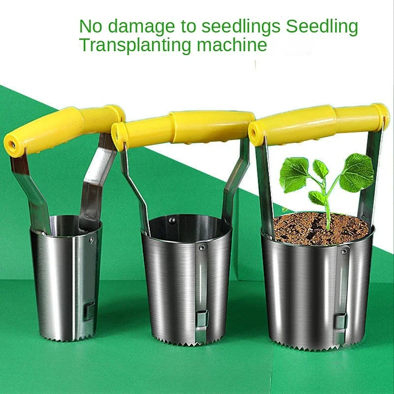 Thickened stainless steel seedling tableware digging hole sowing seedling tool planting Vegetable Garden shovel seed to plant