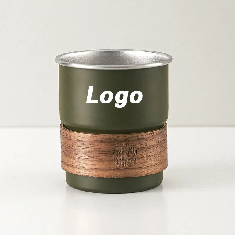 Creative Stainless Steel cup Beer Mug 300ml Outdoor Camping Coffee Mug Wholesale Free customization Logo