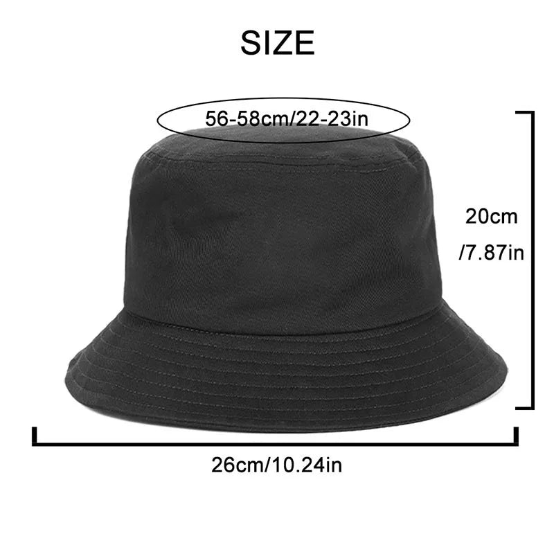 Wholesale Solid Bucket Hat For Women Cotton Men Outdoor Sun Protection Hip Hop Caps Fisherman Hat Gorros Bob Custom Logo Printed