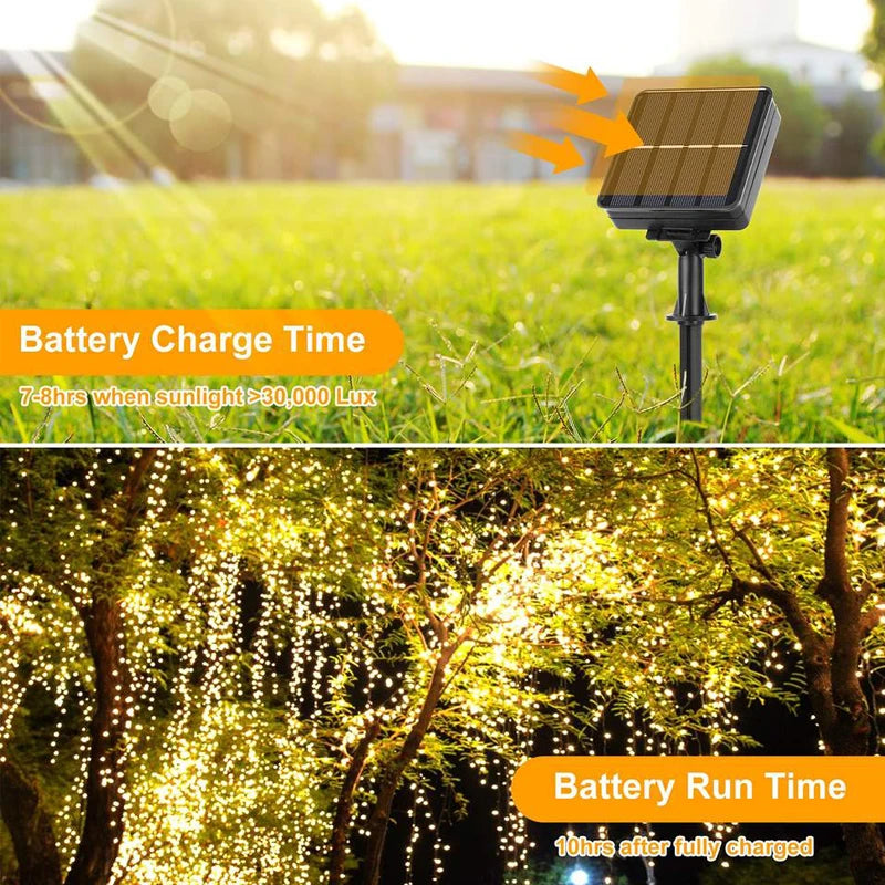 5M/12M/22M/32M Solar Light Outdoor Garden Fairy String Light Led Twinkle Waterproof Lamp for Christmas Patio Tree Party