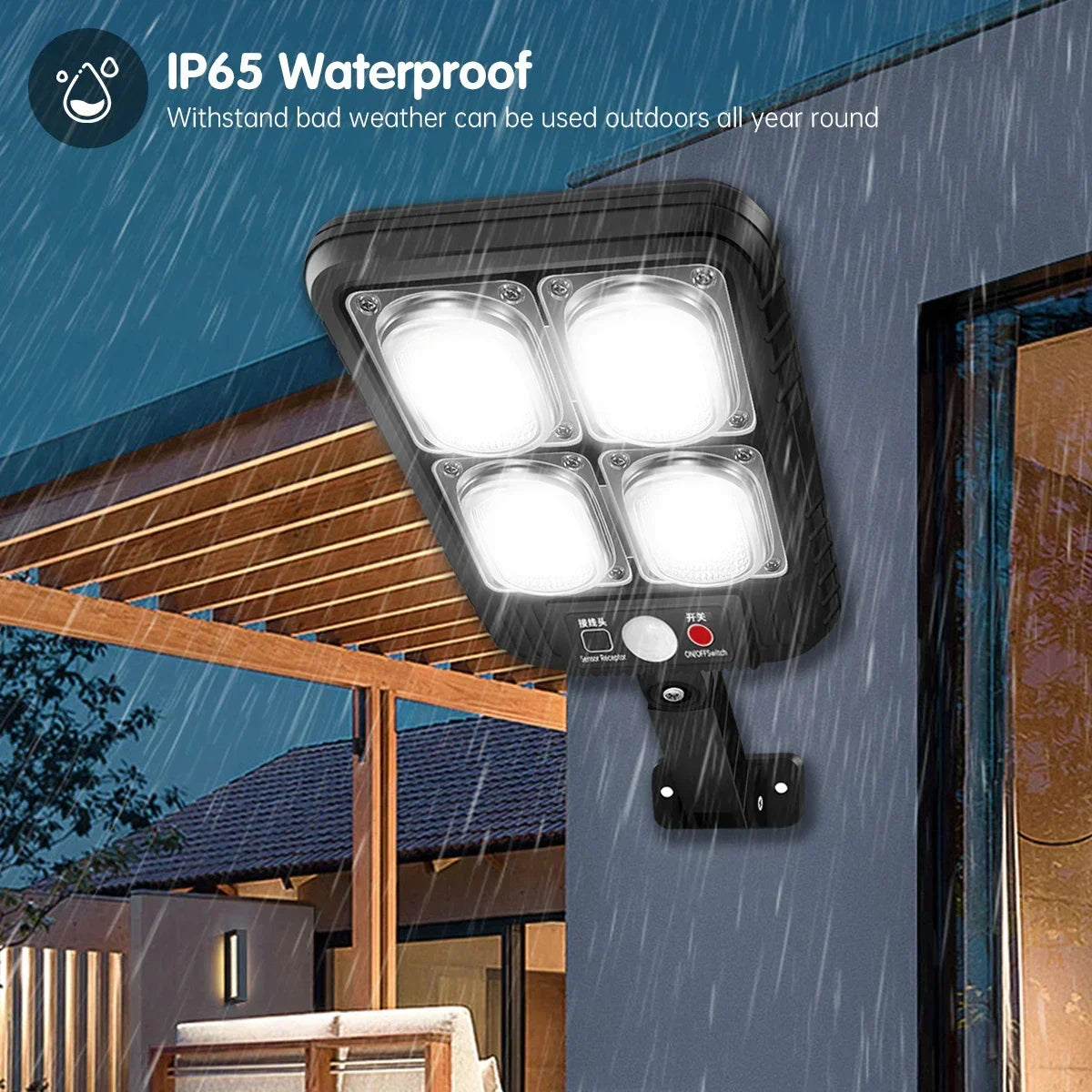 100/200led Solar Street Light IP65 Waterproof luces solares para exterior luz solar lampara solar de exterior 태양광 가로등 정원등  태양광