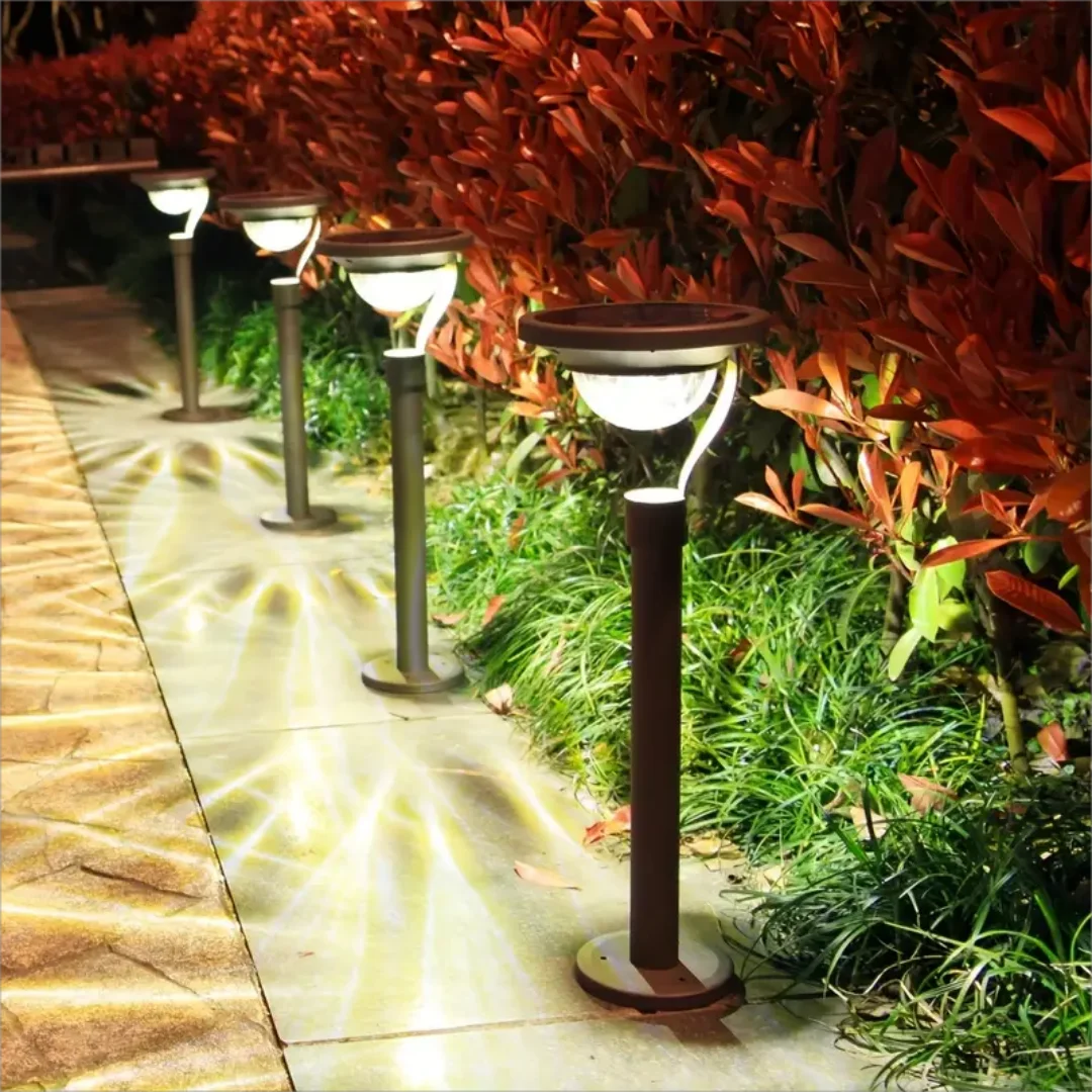 1pc Solar Energy Saving Lamp Super Bright Solar Lawn Lamp Waterproof Household Garden Villa Courtyard LED Solar Lamp