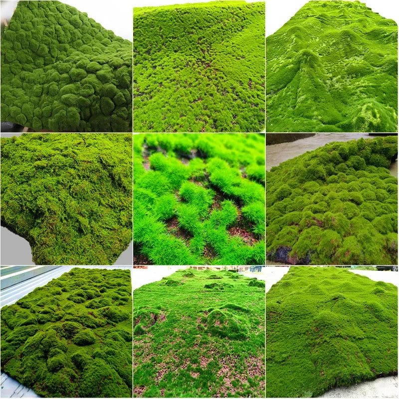 Artificial Turf Moss Grassland Fake Grass Lawn Carpet Artificial Turf Outdoor Grass Mat Moss Carpet Outdoor Garden Decorations