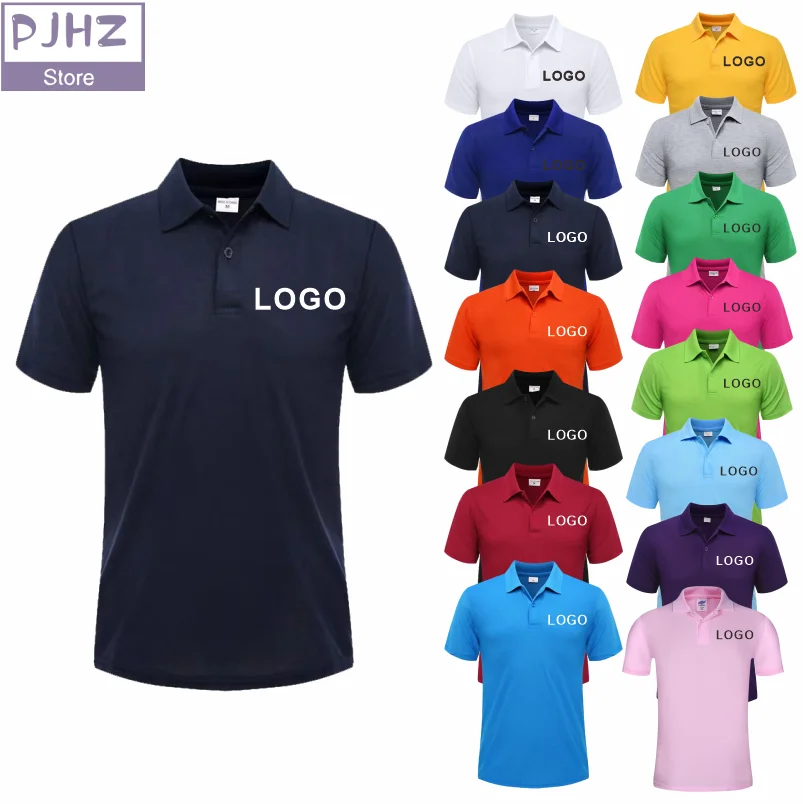 Summer Casual Polo Shirt Cheap Breathable Customized Polo Personal Company Group Custom Logo Print Embroidery Work Polo shirts