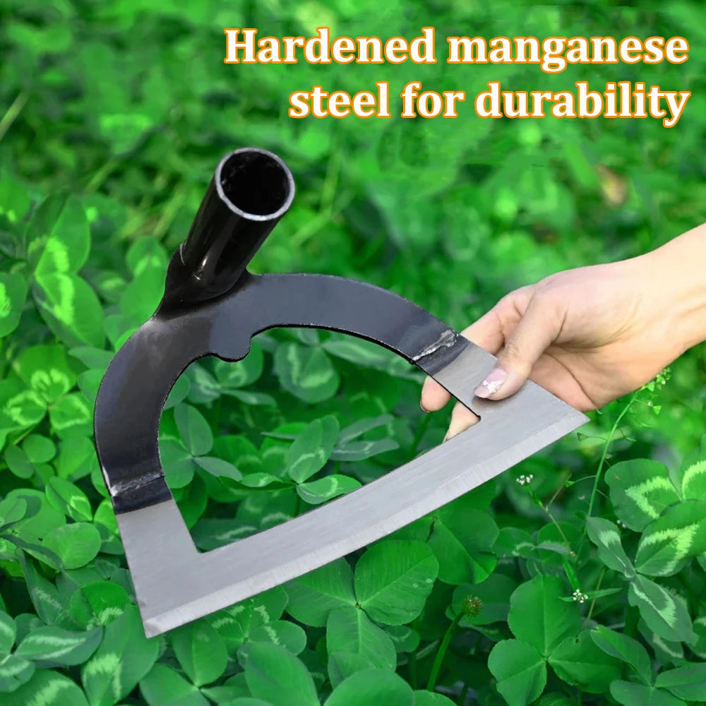 Handheld Hollow Hoe Thickened Manganese Steel Agricultural Weeding Hoe Planting Vegetable Gardening Loosening Soil Weeding Tools