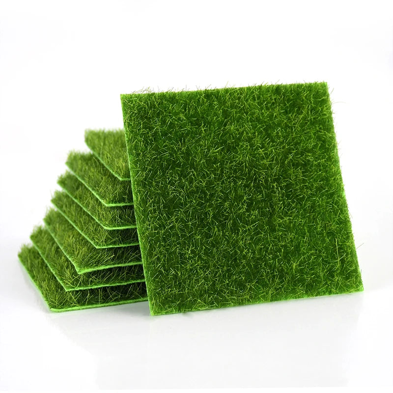 Artificial Grass Mat Carpet Simulation Lawn Turf Miniature Landscape Scene DIY Home Decoration Garden Green Fake Plants