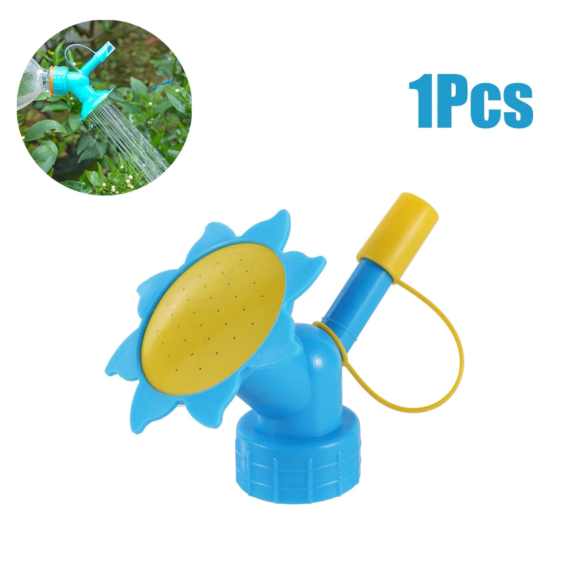 Arrosoir bouteille plastique Bleu