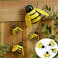 Décoration de jardin en métal |  Lot de 4 Abeilles