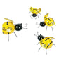 Décoration de jardin en métal |  Lot de 4 Abeilles