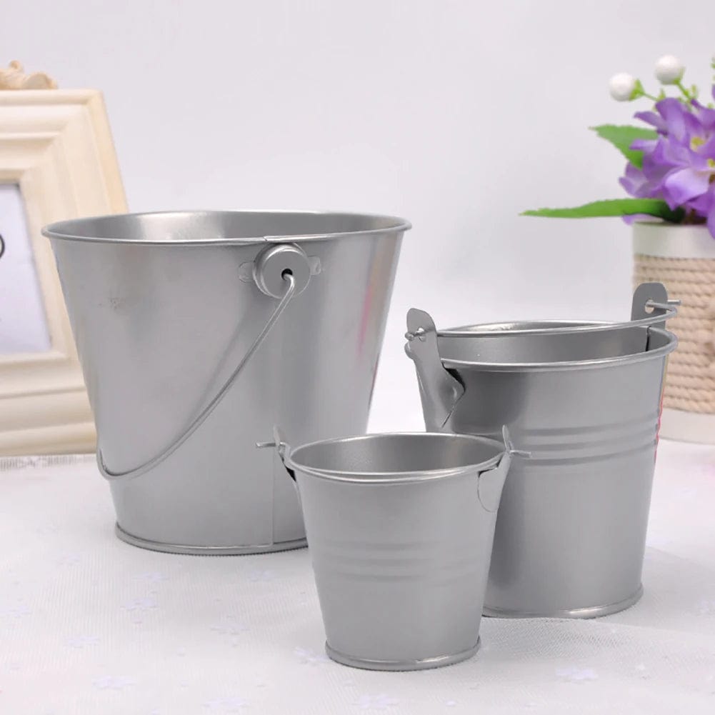 Petit pot de fleur décoratif | Nouveauté 2025 Argent / S 2PCS
