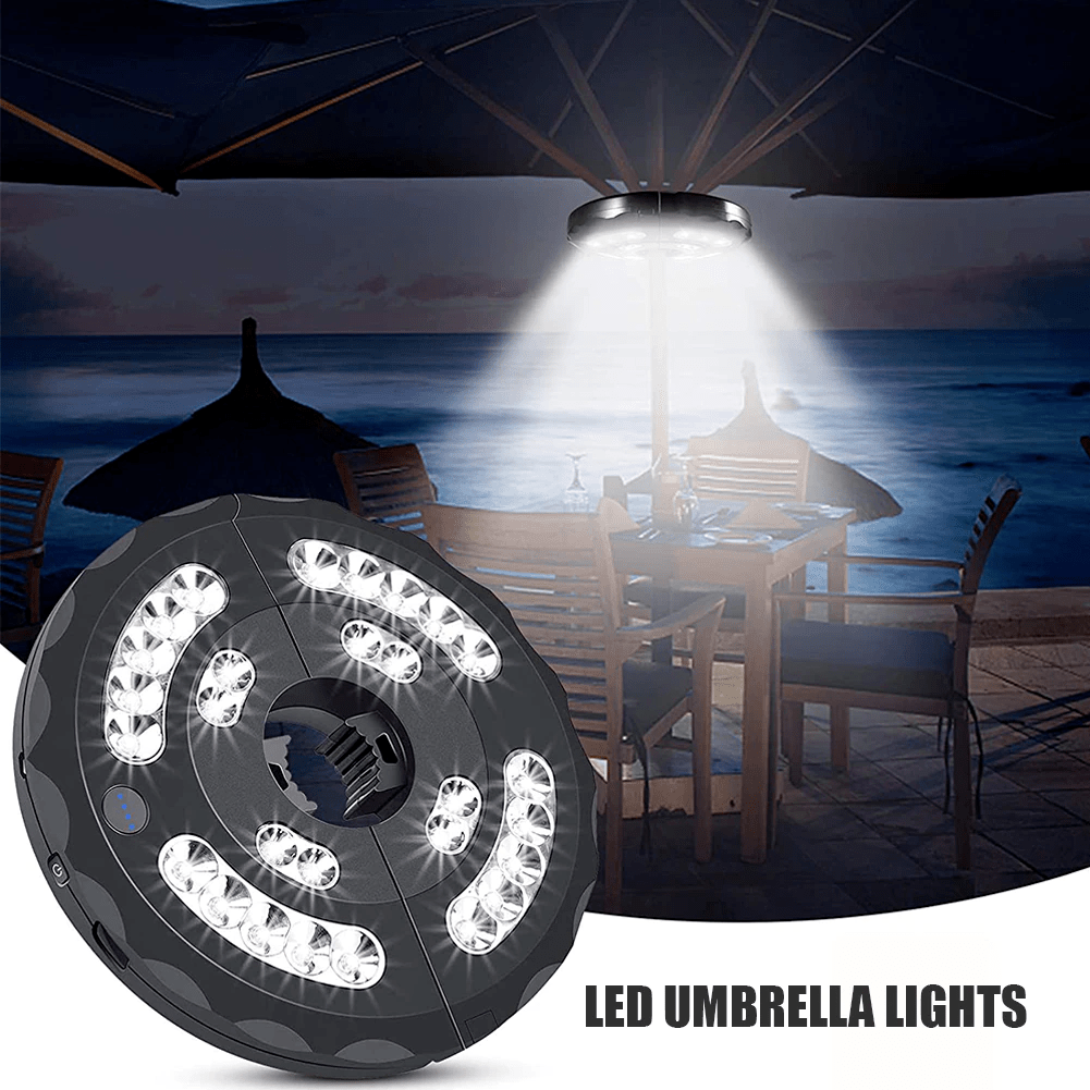 Lampe LED pour parasol