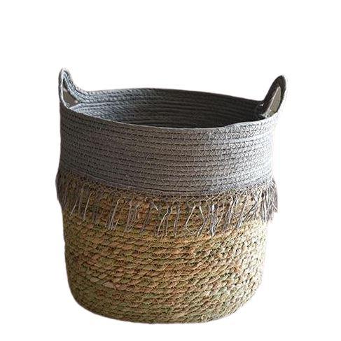 Cache Pot Osier Gris