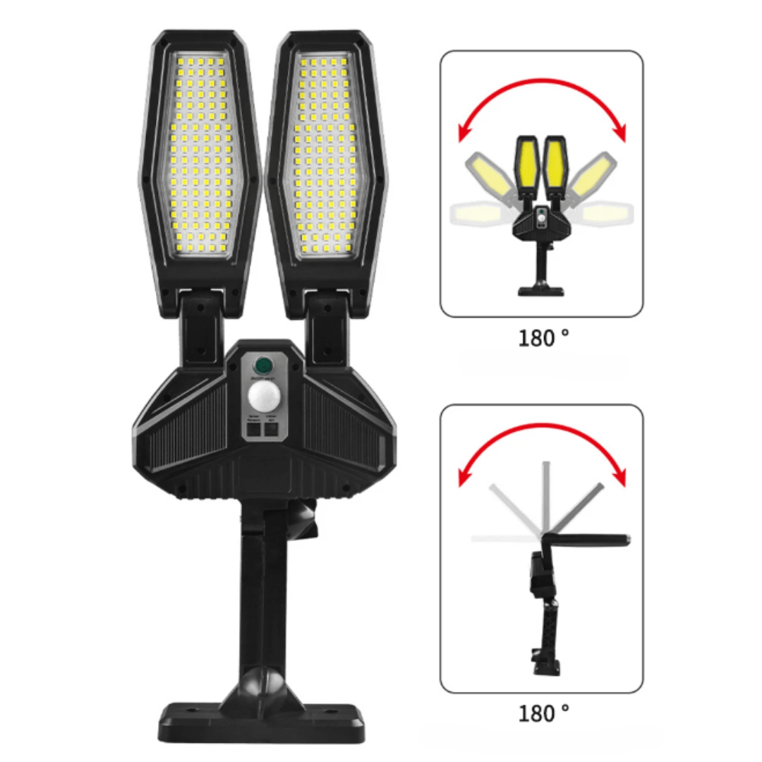 Projecteur Solaire Double LED Sécurisant