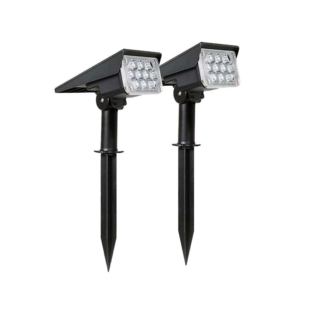 Lot de 2 projecteurs LED solaire